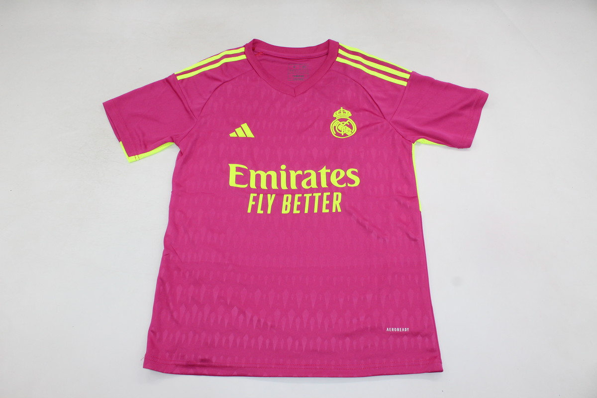 AAA Quality Real Madrid 23/24 GK Pink Soccer Jersey